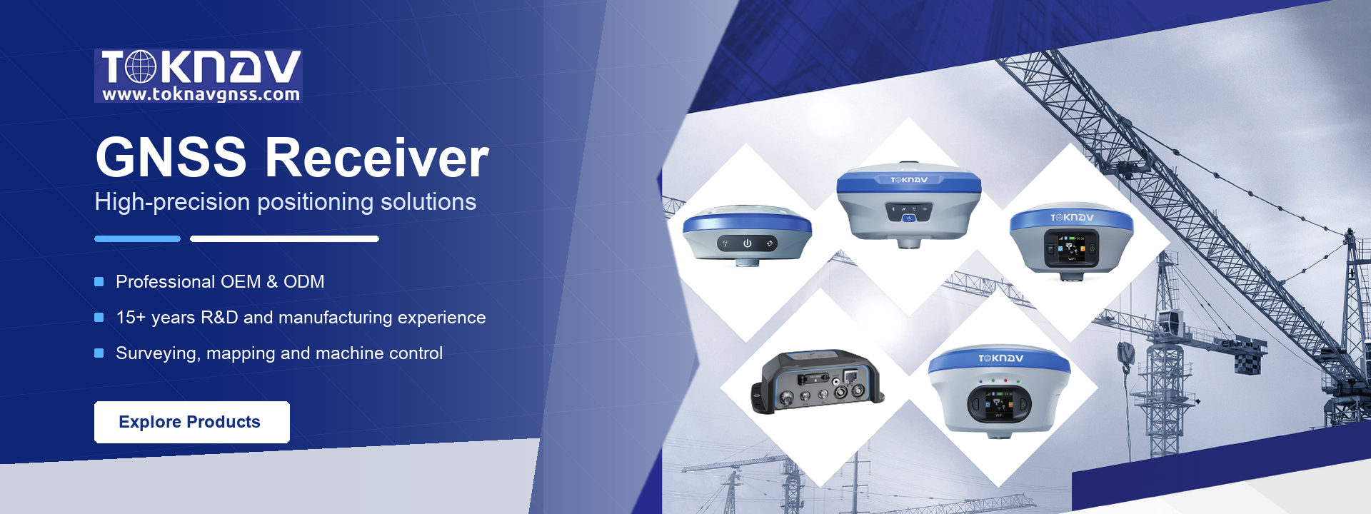 TOKNAV GNSS receiver product banner